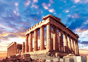 parthenon-on-the-acropolis-in-athens-greece-on-a-sunset
