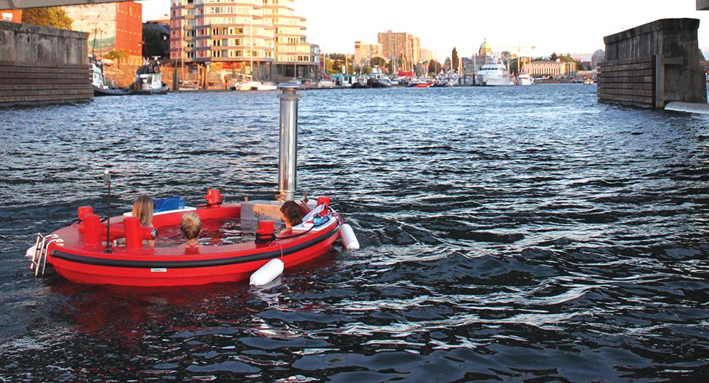 Hot Tub Boats Float in Victoria, BC