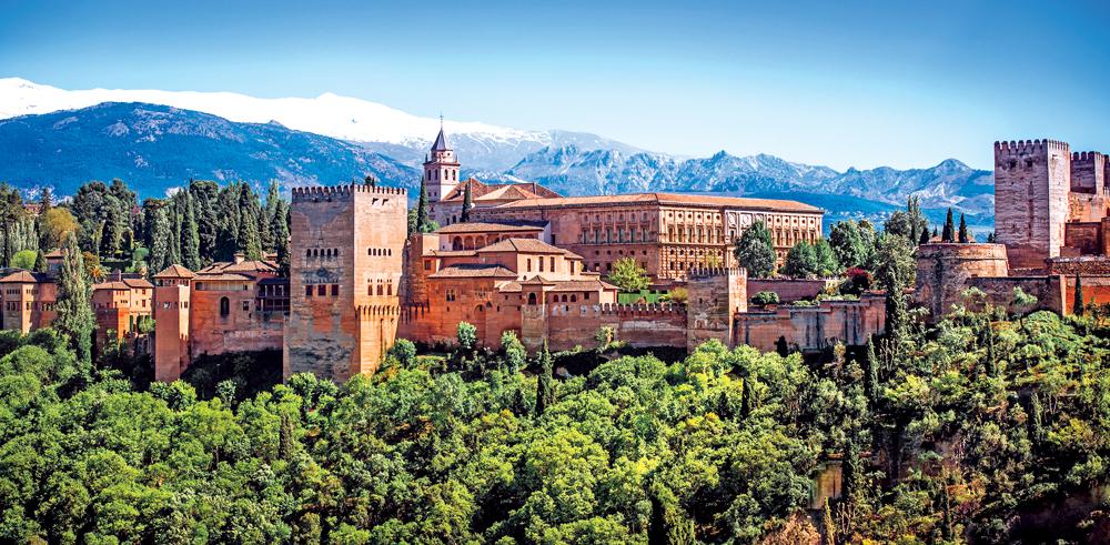 The Alhambra, one of the 10 World Heritage Sites in Andalusia